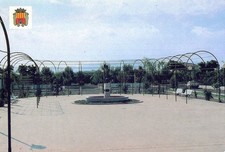 Postcard AA Public space Iron pole Fence Park AA14673