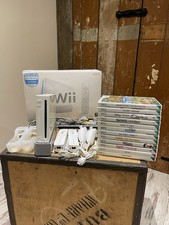 Nintendo Wii White Console Controllers Nunchucks Games Mixed Bundle Job Lot