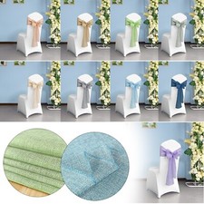 10pcs Hessian Chair Sashes