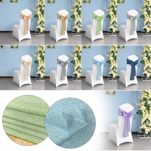 10pcs hessian chair sashes - hessian,