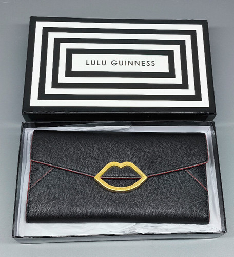 Lulu guinness trifold black - lulu,