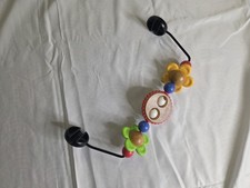 BabyBjörn Wooden Toy Bar for Bouncer – Colourful Flowers & Beads