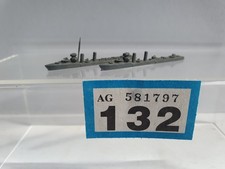 1:1200/1:1250 WATERLINE WWII DIECAST METAL  WARSHIPS x 2  UNIDENTIFIED  5.8CM