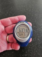 Oakley D5 Hydrophobic vintage mens watch, blue/silver, lifetime battery