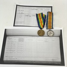 WW1 Medal Pair Private Arthur