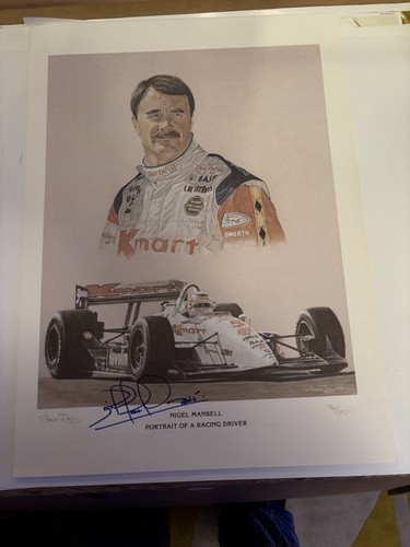 Signed nigel mansell steve - signed,