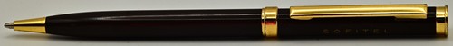 Brown gold ballpoint pen - gold,