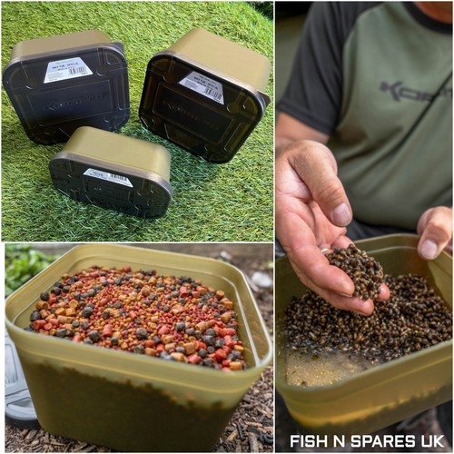 Korum fishing bait tubs - bait,