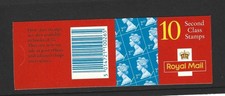 GB 1995 10 x 2nd CLASS STAMP BOOKLET HC13a - CYLINDER Q22 Q22