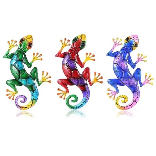 Metal gecko wall art lizard - art,