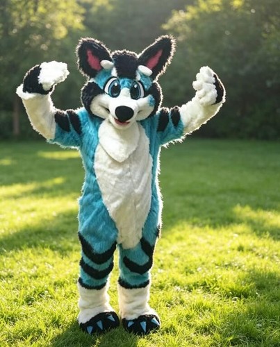 Long fur husky dog - dog, mascot