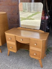 Art Deco Vintage 1950’s Oak Dressing Table