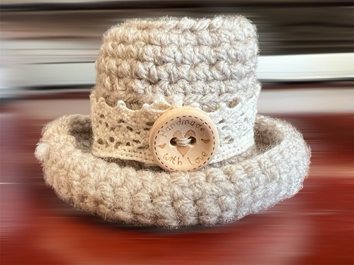 Cute crochet new - handmade, hat