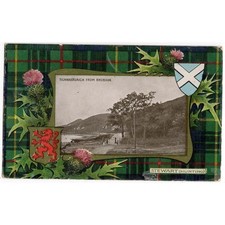 TIGHNABRUAICH from Rhubaan, Argyllshire - Stewart Hunting Tartan Postcard Unused