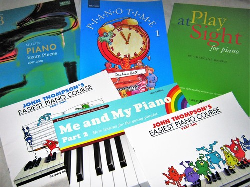 Piano music books lot learning - piano,