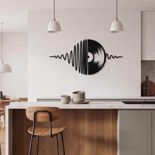 Record metal wall art classic - record,