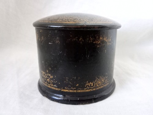 Antique russian lacquer box - antique,