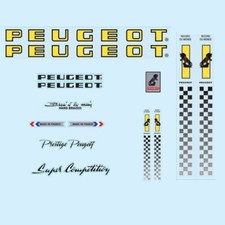 Peugeot bicycle frame stickers - peugeot,