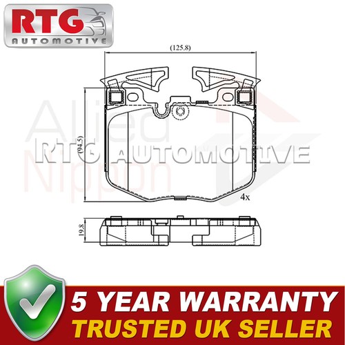 Front brake pads set fits - brake,