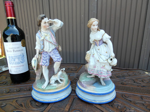 Pair antique vieux paris - pair,