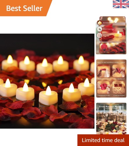 Warm white heart led candles - heart,
