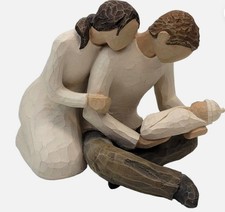 Willow Tree Figurine New Life Mother, Father, Baby 26029