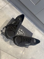 Prada Black Sneakers – Logo