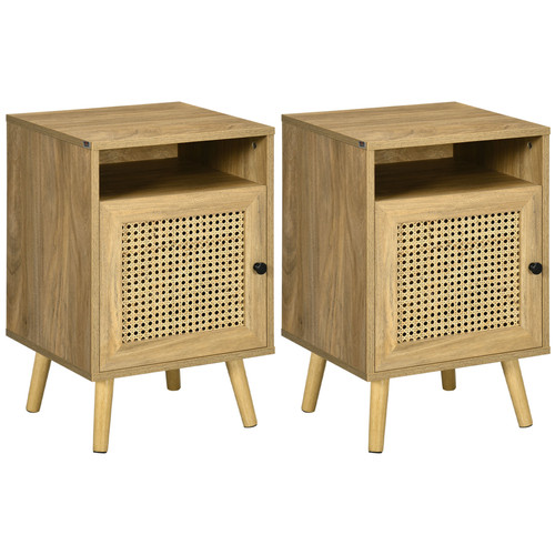 Homcom nightstand rattan - nightstand,,