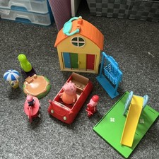 Peppa Pig Beach Hut, Slide, Swing, Sandpit, Car Etc