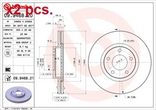 X2 PCS FRONT BRAKE DISC ROTOS X2 PCS SET 09.9468.21 BREMBO I