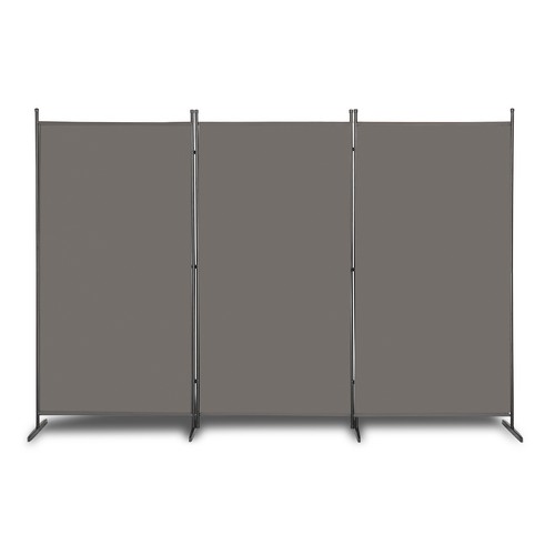 6ft grey tri fold room - grey, tri-fold