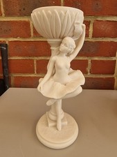 Alabaster Statue Ballerina Figurine by Andrea Carlo Lucchesi Italy Pre-Owned Vgc