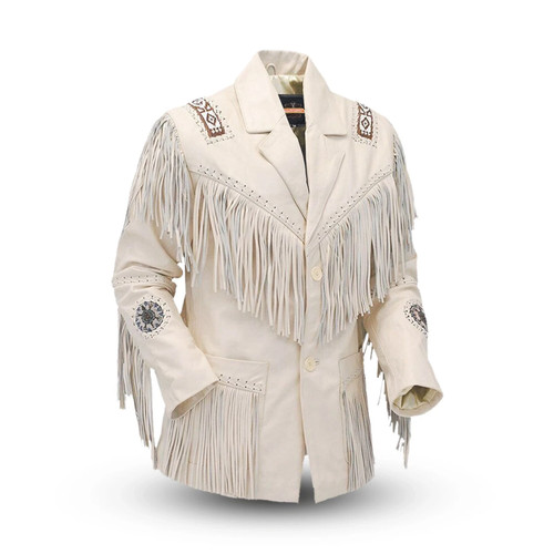 Western cowhide leather jacket - western,