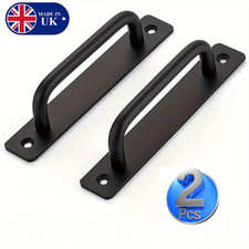 2Pcs Black Door Pull Handles