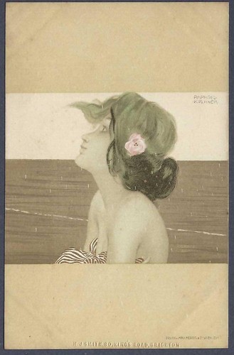 Young lady with rose - ,
