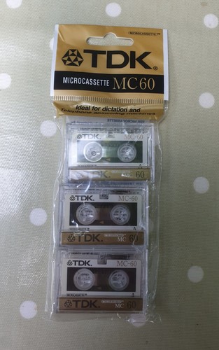 Tdk mc60 microcassette tapes - tdk,