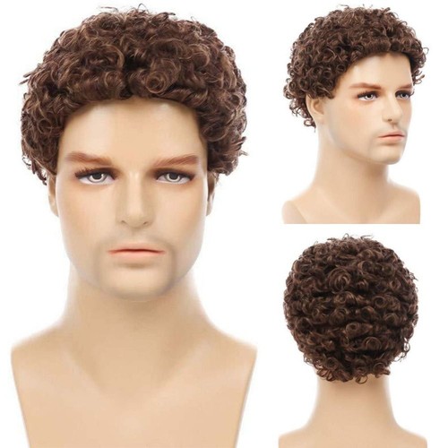Men short afro curly - short,