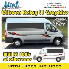 L1 SWB CITROEN RELAY MOTORHOME CAMPER VAN STRIPES GRAPHICS DECALS ANY COLOUR 040