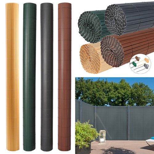 Bamboo pvc fence screen - bamboo, mat