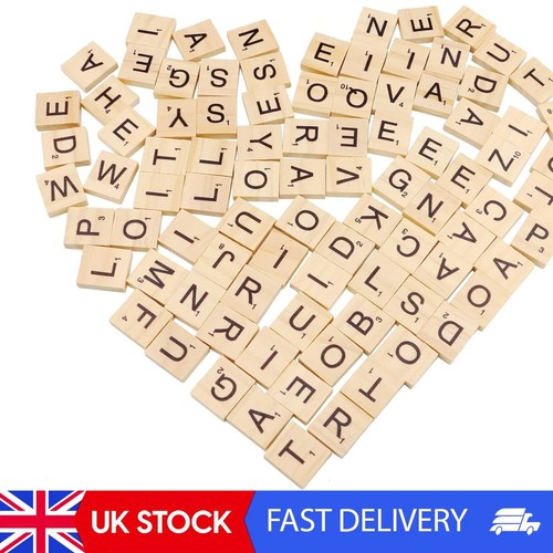 Scrabble wooden tiles - to, z