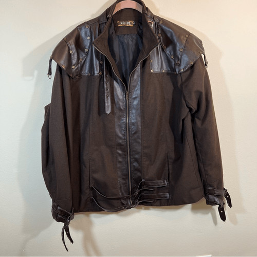Brown steampunk jacket - brown,