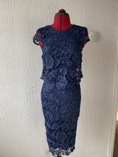 Lipsy VIP Navy Blue Lace Dress Size 6