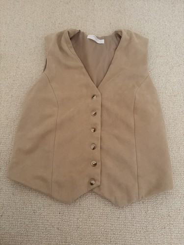 Primark beige button - , neck