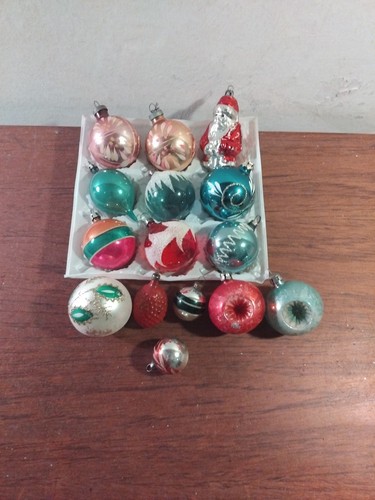 Vintage old glass christmas - vintage,