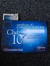 Slimming World Club 10 Certificate And Sticker