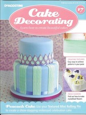 DeAgostini CAKE DECORATING Magazine - Issue 17 inc Textured Mini Rolling Pin