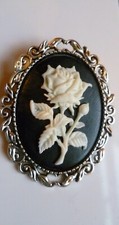 White Rose Brooch Medieval Pin