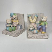 Vintage Bookends Hand Painted