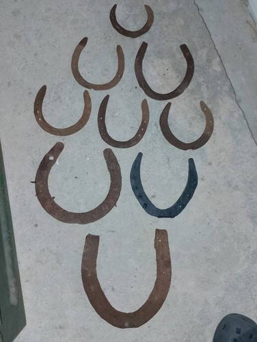 Horse shoes very old used - shoes, x