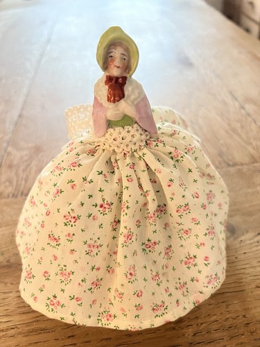 Antique porcelain pincushion - antique,